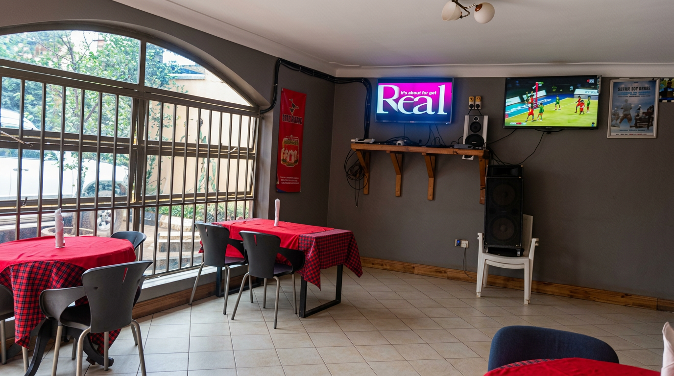 Bar and lounge seating at KABZ HOTEL