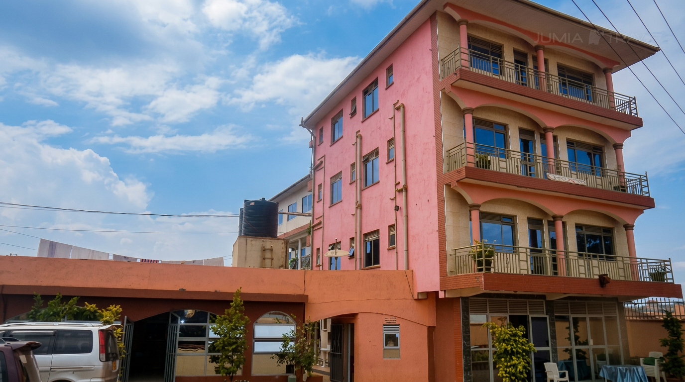 Full exterior view of KABZ HOTEL in Kampala